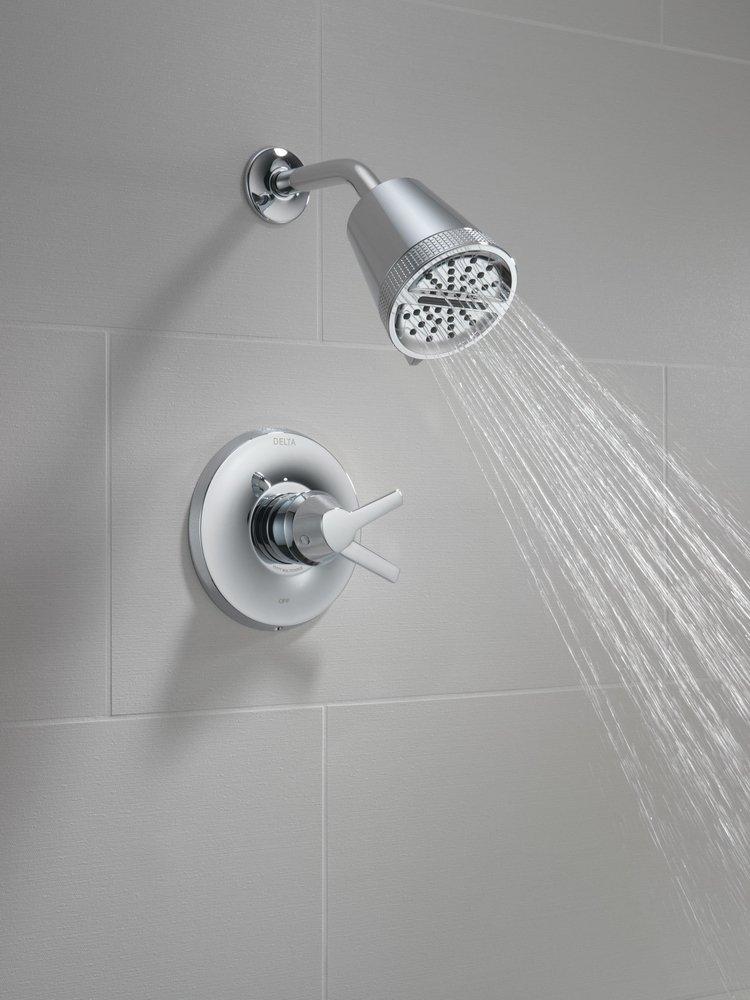 Delta Faucet Lumicoat&reg; Chrome Two Handle Multi Function Shower Faucet (Trim Only) 
