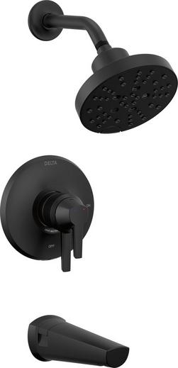 Single Handle Multi Function Bathtub & Shower Faucet in Matte Black (Trim Only)