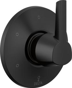 Single Handle Diverter Valve Trim in Matte Black