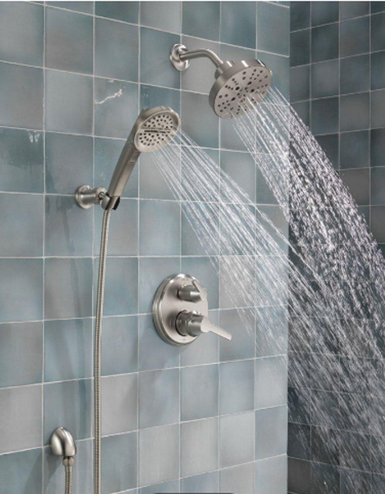 Delta Faucet Lumicoat Stainless Two Handle Pressure Balancing Valve Trim 