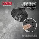 Delta Faucet Matte Black Two Handle Multi Function Shower Faucet (Trim Only) 