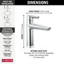 Single Handle Centerset Bathroom Sink Faucet in Chrome 