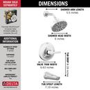 CCY 1.75 GPM GALEON 14S TUB SHOWER TRIM WITH H2OKINETIC LUMICOAT CHROME 