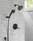 Delta Faucet Matte Black Two Handle Pressure Balancing Valve Trim 