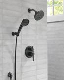 Delta Faucet Matte Black Two Handle Pressure Balancing Valve Trim 