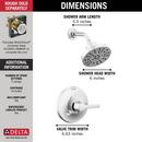 Delta Faucet Lumicoat Chrome Single Handle Multi Function Shower Faucet (Trim Only) 
