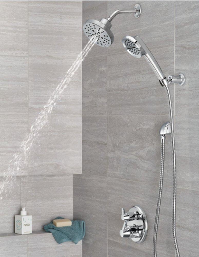 Delta Faucet Lumicoat Chrome Two Handle Pressure Balancing Valve Trim 