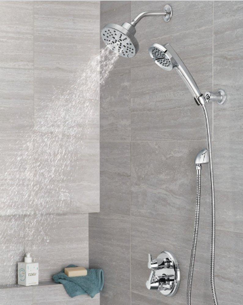 Delta Faucet Lumicoat Chrome Two Handle Pressure Balancing Valve Trim 