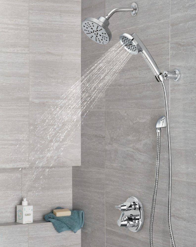 Delta Faucet Lumicoat Chrome Two Handle Pressure Balancing Valve Trim 