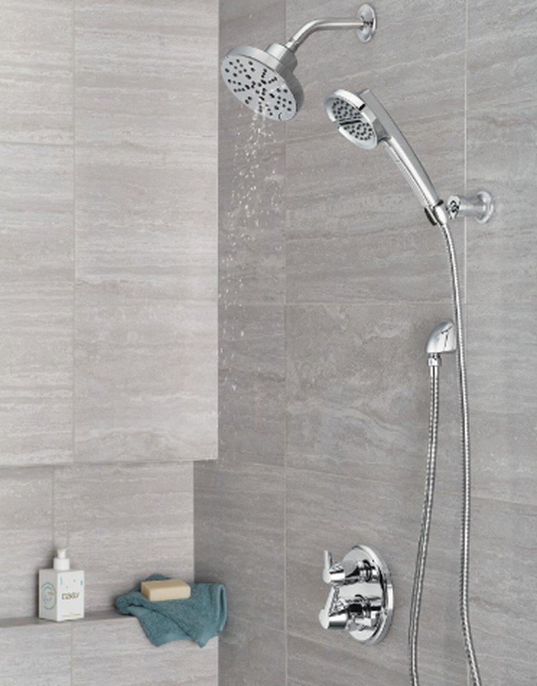 Delta Faucet Lumicoat Chrome Two Handle Pressure Balancing Valve Trim 