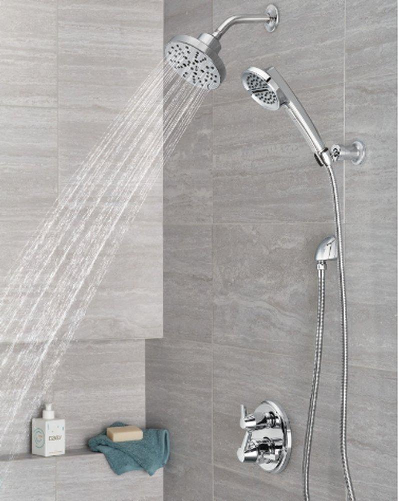 Delta Faucet Lumicoat Chrome Two Handle Pressure Balancing Valve Trim 