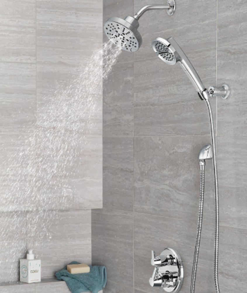 Delta Faucet Lumicoat Chrome Two Handle Pressure Balancing Valve Trim 