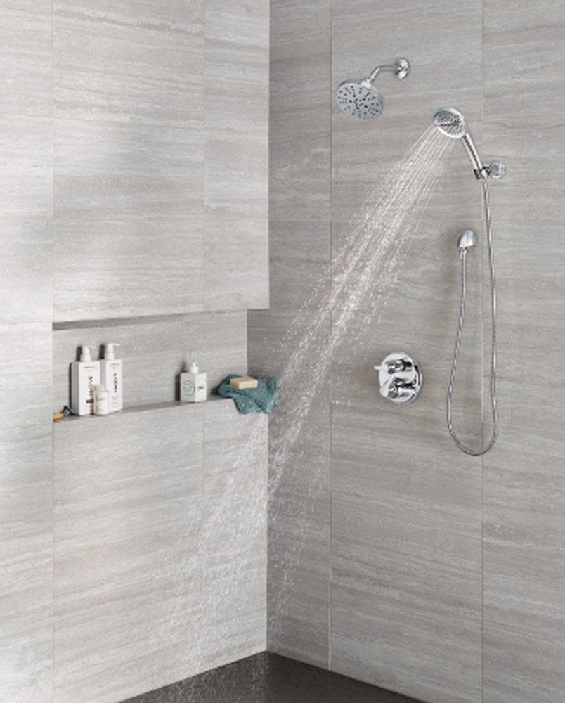 Delta Faucet Lumicoat Chrome Two Handle Pressure Balancing Valve Trim 