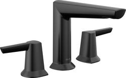 Two Handle Widespread Bathroom Sink Faucet in Matte Black