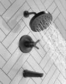 Delta Faucet Matte Black Single Handle Multi Function Bathtub & Shower Faucet (Trim Only) 