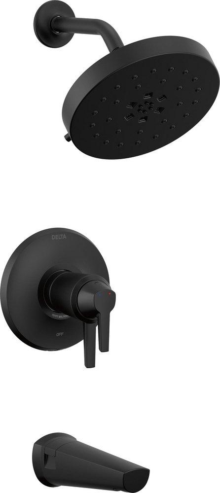 CCY 1.75 GPM GALEON 17T S TUB SHOWER TRIM WITH ULTRASOAK MATTE BLACK 