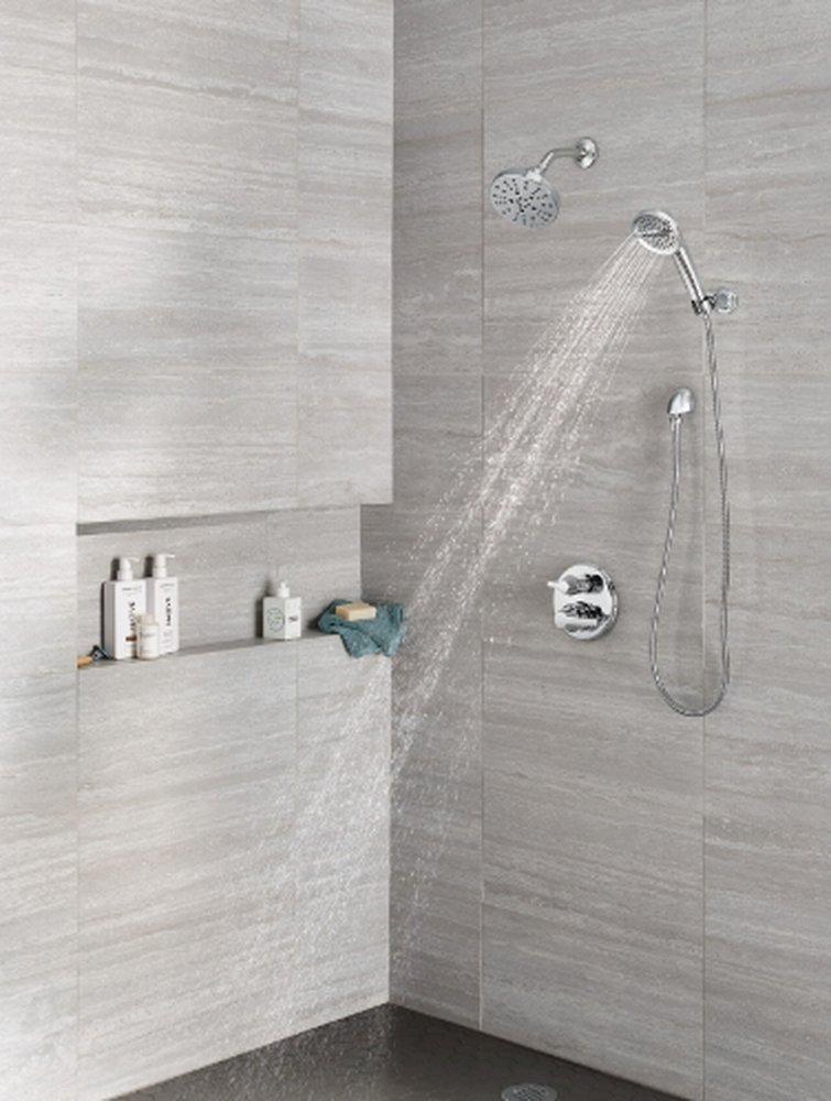 Delta Faucet Lumicoat&reg; Chrome Two Handle Pressure Balancing Valve Trim 