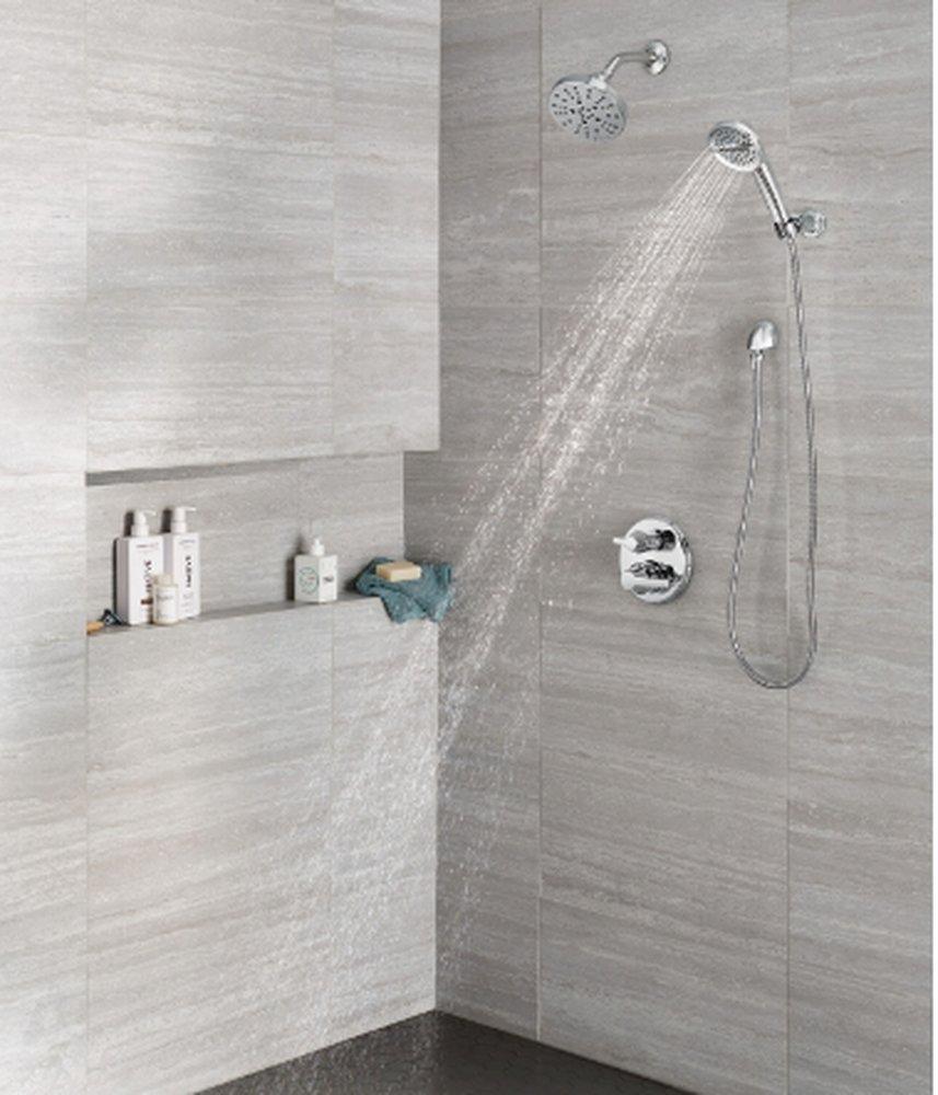 Delta Faucet Lumicoat&reg; Chrome Two Handle Pressure Balancing Valve Trim 