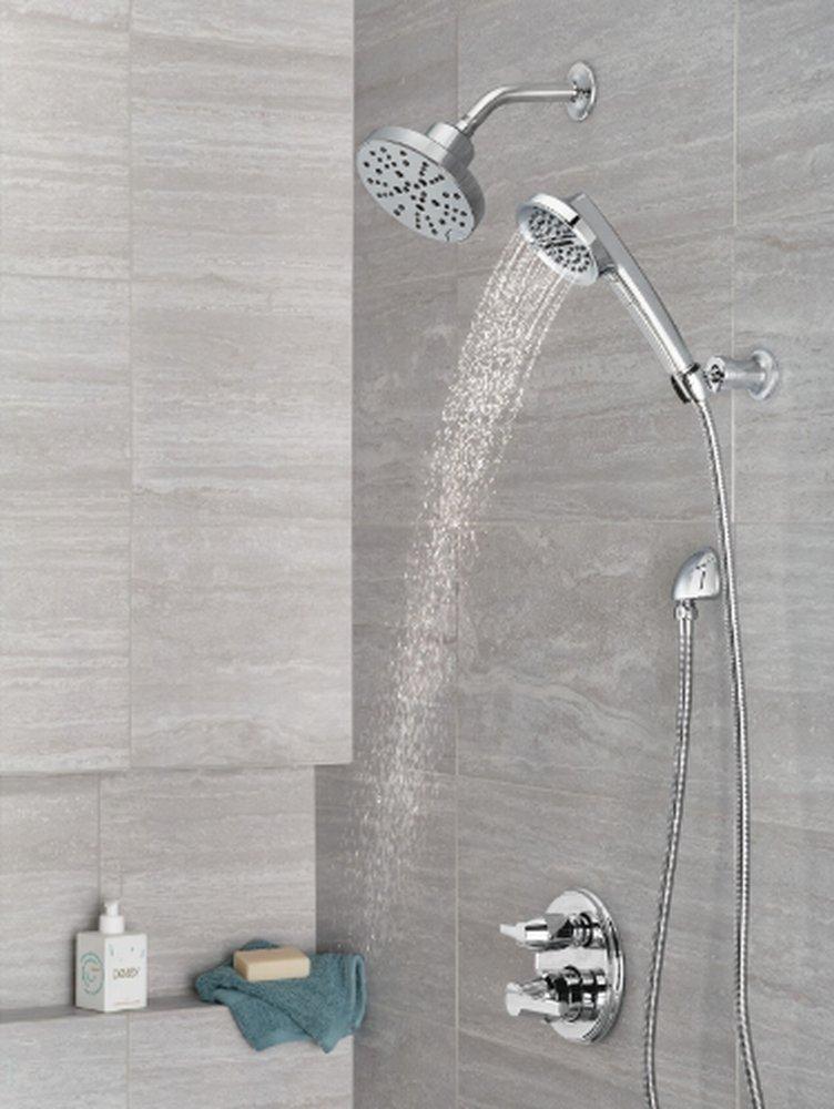 Delta Faucet Lumicoat&reg; Chrome Two Handle Pressure Balancing Valve Trim 