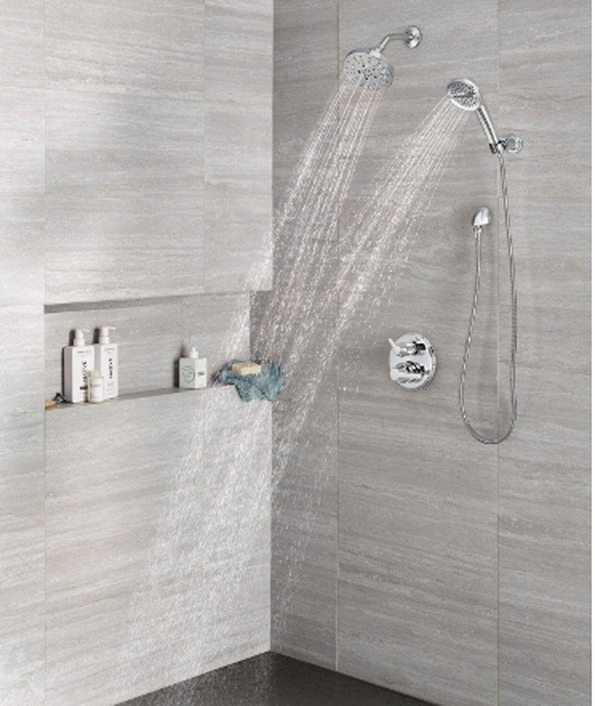 Delta Faucet Lumicoat&reg; Chrome Two Handle Pressure Balancing Valve Trim 