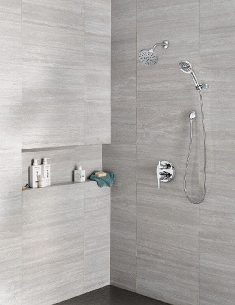 Delta Faucet Lumicoat&reg; Chrome Two Handle Pressure Balancing Valve Trim 