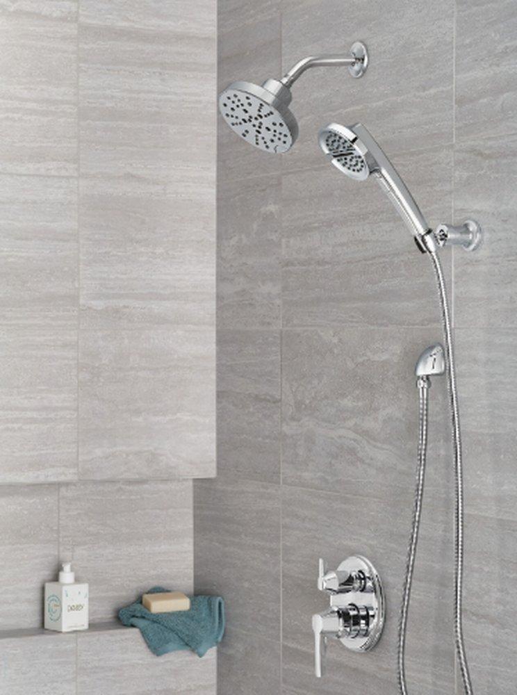 Delta Faucet Lumicoat&reg; Chrome Two Handle Pressure Balancing Valve Trim 