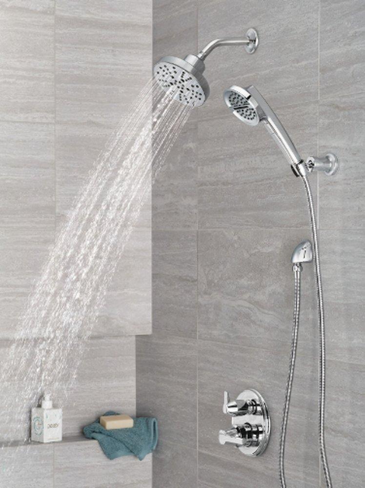 Delta Faucet Lumicoat&reg; Chrome Two Handle Pressure Balancing Valve Trim 