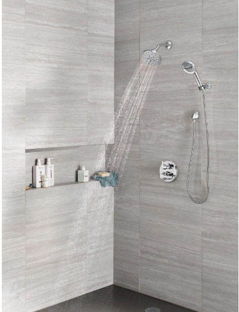 Delta Faucet Lumicoat&reg; Chrome Two Handle Pressure Balancing Valve Trim 