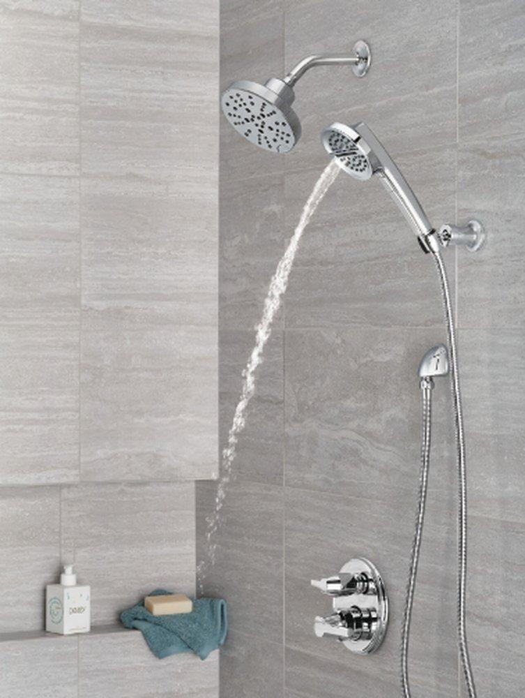 Delta Faucet Lumicoat Chrome Two Handle Pressure Balancing Valve Trim 