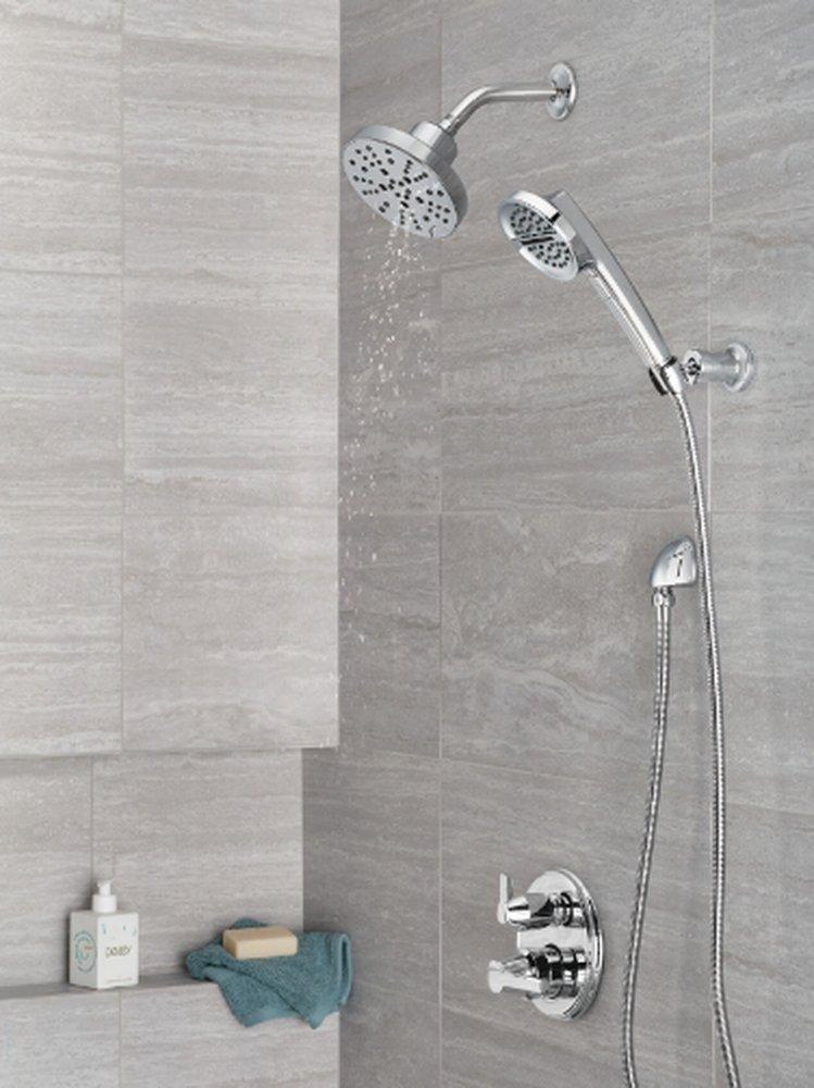 Delta Faucet Lumicoat Chrome Two Handle Pressure Balancing Valve Trim 