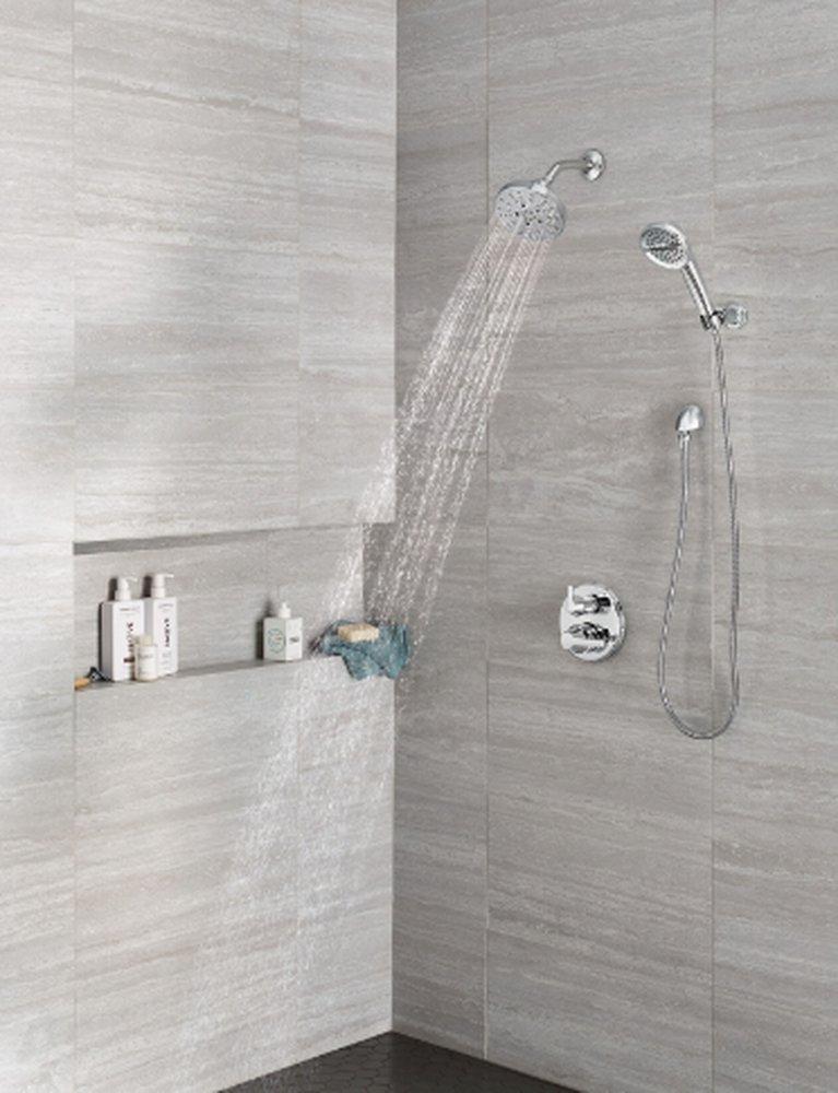 Delta Faucet Lumicoat Chrome Two Handle Pressure Balancing Valve Trim 
