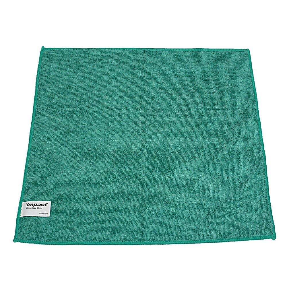 Impact Products Green 16 x 16 in. Microfiber Cleaning Cloth (Pack of 12) 