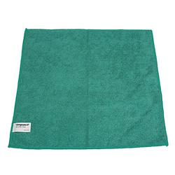 16 x 16 in. Microfiber Cleaning Cloth in Green (Pack of 12)