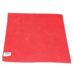 16 x 16 in. Microfiber Cleaning Cloth in Red (Pack of 12)