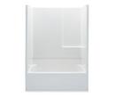 54 x 29 in. Tub & Shower Unit with Left Drain in White