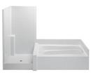 Aquatic White 102 x 43-1/4 in. Tub and Shower Suite with Right Hand Drain 