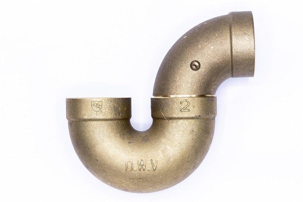 2 in. Brass P-Trap 