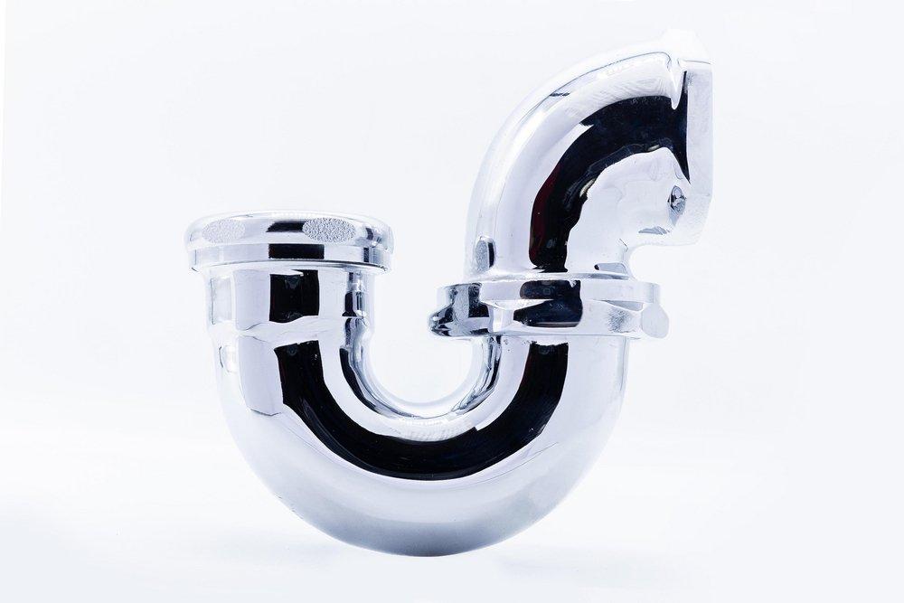 1-1/2 in. Cast Brass Sink Trap in Polished Chrome 