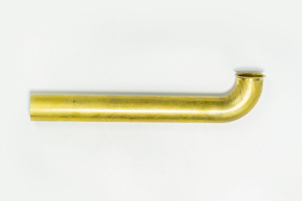 12 in. Slip-Joint Waste Bend in Rough Brass 
