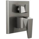 Two Handle Pressure Balancing Valve Trim in Lumicoat® Black Stainless