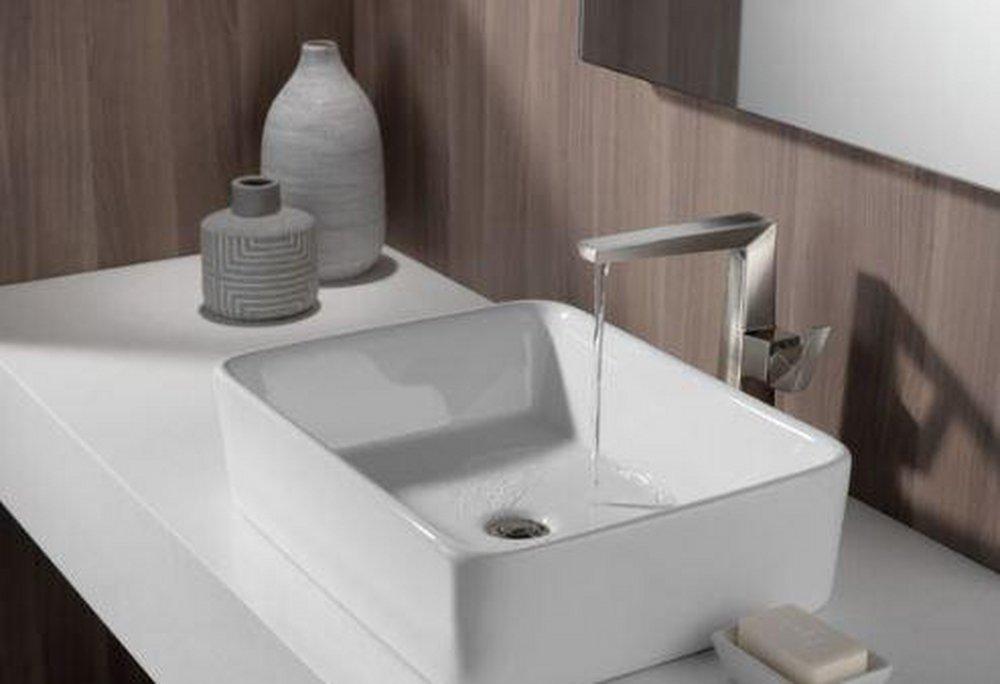 Single Handle Vessel Filler Bathroom Sink Faucet in Lumicoat&reg; Stainless 