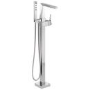 Single Handle Floor Mount Tub Filler with Handshower in Lumicoat® Chrome (Trim Only)