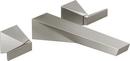 Two Handle Wall Mount Bathroom Faucet Trim in Lumicoat Stainless