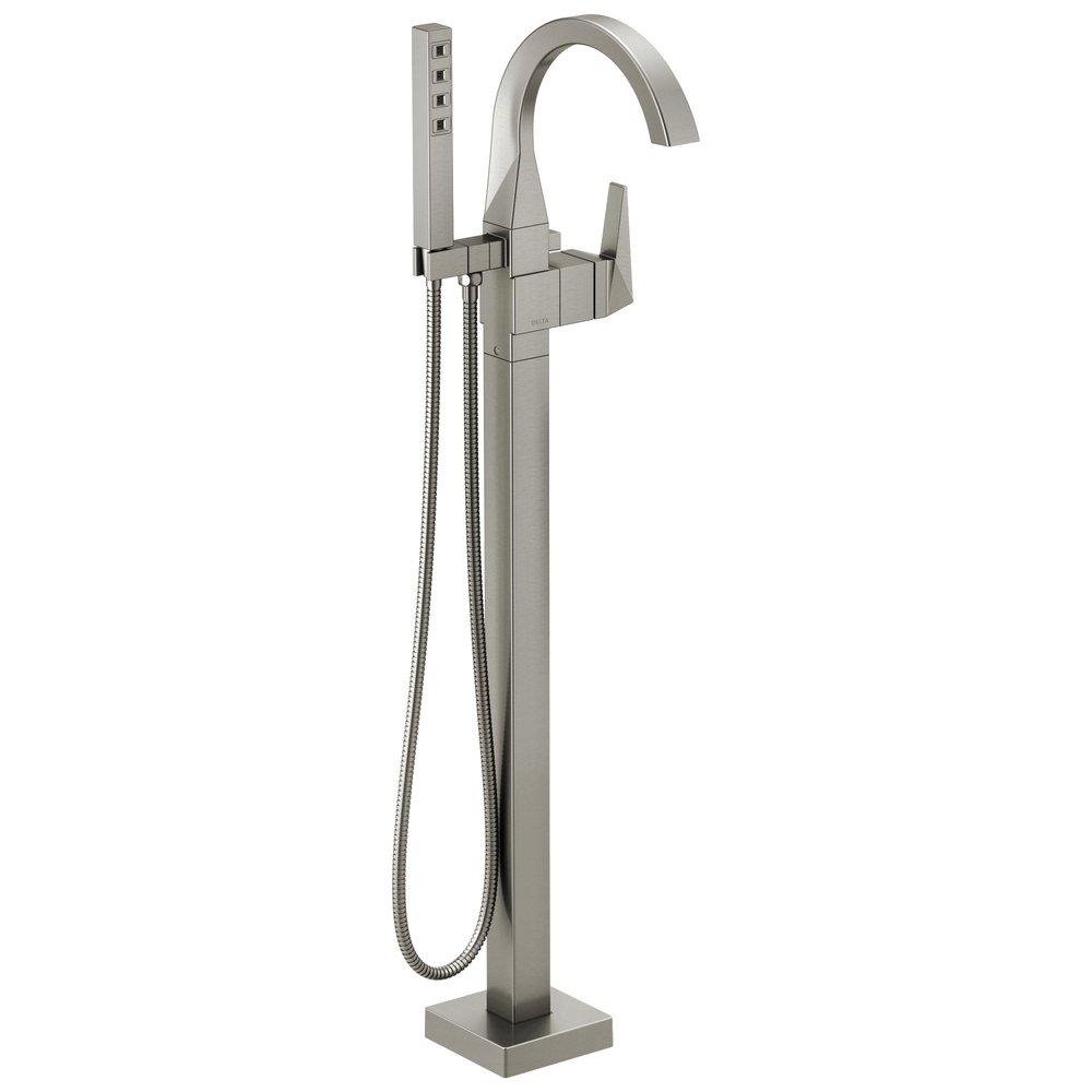 CCY FLOOR MOUNT TUB FILLER TRIM STAINLESS SS 