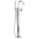 Single Handle Floor Mount Tub Filler with Handshower in Lumicoat® Chrome (Trim Only)