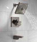 Delta Faucet Lumicoat Black Stainless Two Handle Multi Function Bathtub & Shower Faucet (Trim Only) 