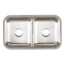 Signature Hardware Stainless Steel Double Bowl Undermount Kitchen Sink 
