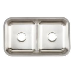 32 in. Undermount Stainless Steel Double Bowl Kitchen Sink