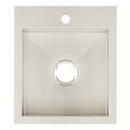 Signature Hardware Stainless Steel 1-Hole Dual Mount Bar Sink 