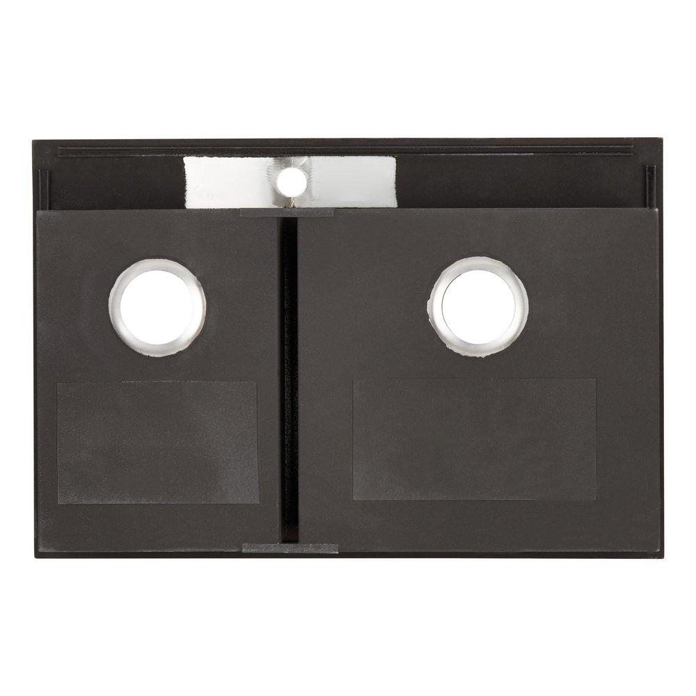 Signature Hardware Stainless Steel 33 x 22 in. Stainless Steel Double Bowl Dual Mount Kitchen Sink in Brushed Stainless Steel 